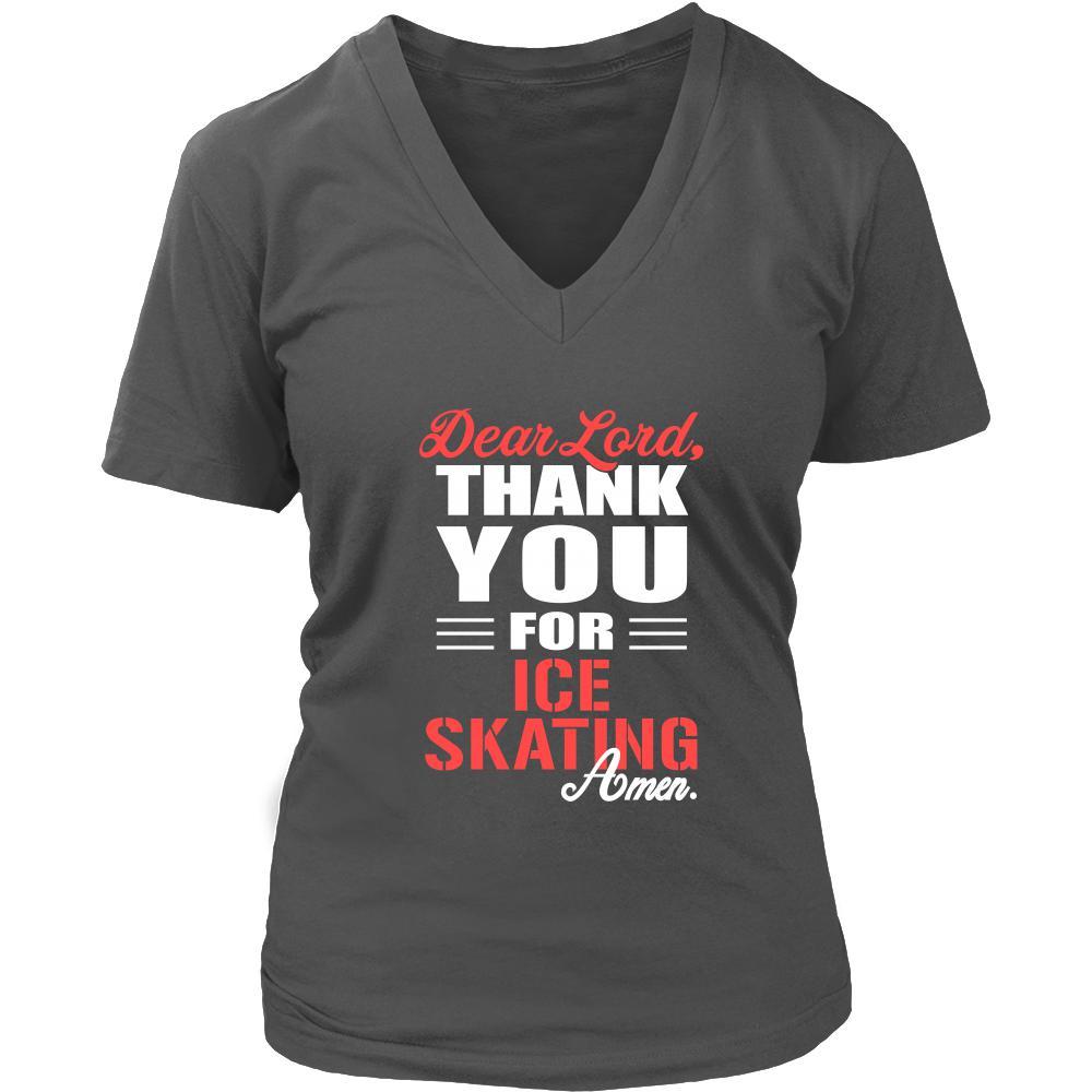 Ice skating Shirt - Dear Lord, thank you for Ice skating Amen- Hobby-T-shirt-Teelime | shirts-hoodies-mugs