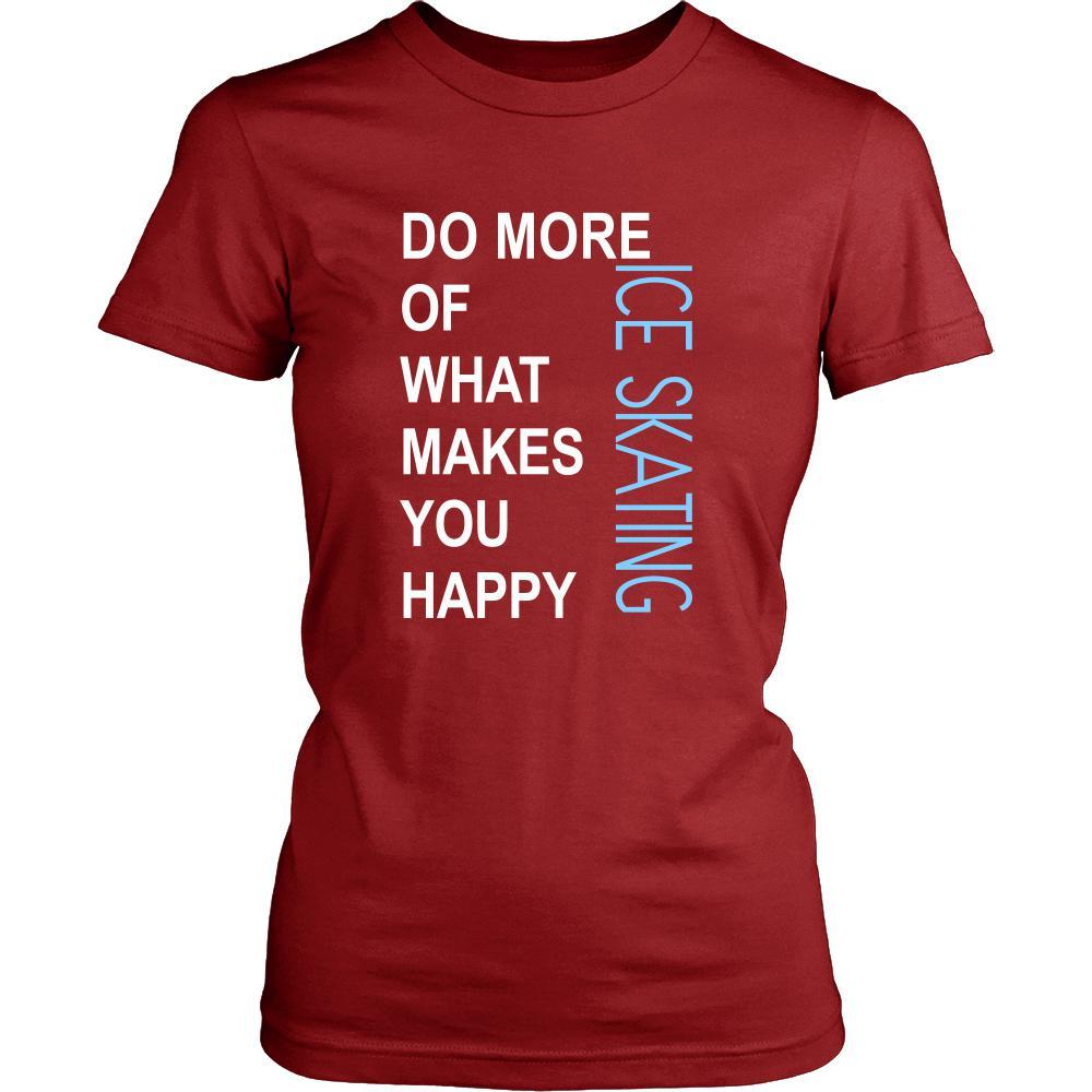Ice skating Shirt - Do more of what makes you happy Ice skating- Hobby Gift-T-shirt-Teelime | shirts-hoodies-mugs