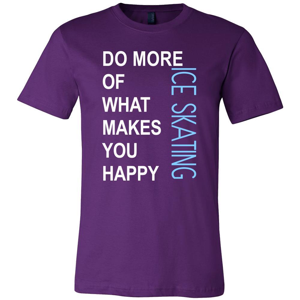 Ice skating Shirt - Do more of what makes you happy Ice skating- Hobby Gift-T-shirt-Teelime | shirts-hoodies-mugs