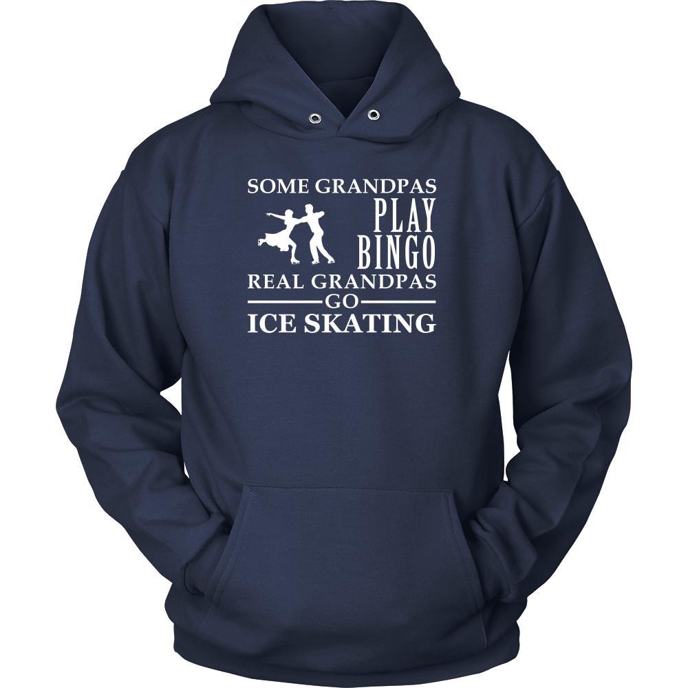 Ice Skating Shirt Some Grandpas play bingo, real Grandpas go Ice Skating Family Hobby-T-shirt-Teelime | shirts-hoodies-mugs