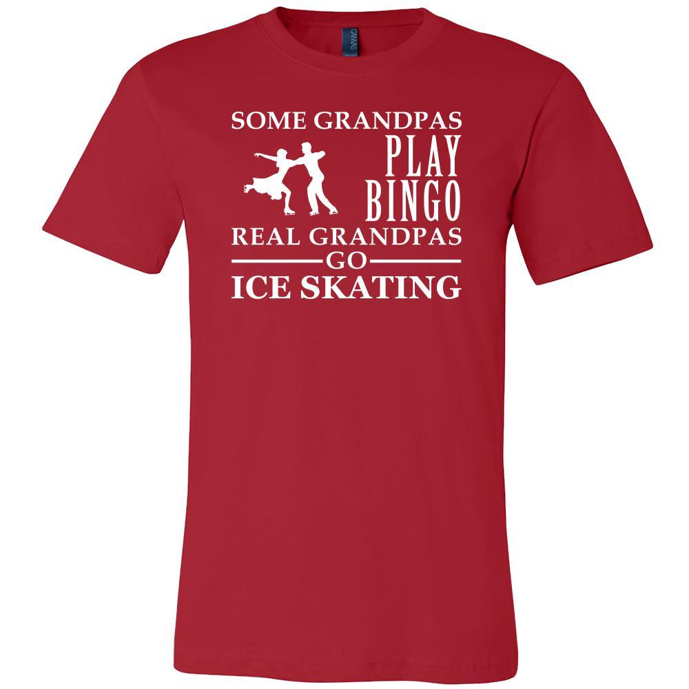 Ice Skating Shirt Some Grandpas play bingo, real Grandpas go Ice Skating Family Hobby-T-shirt-Teelime | shirts-hoodies-mugs