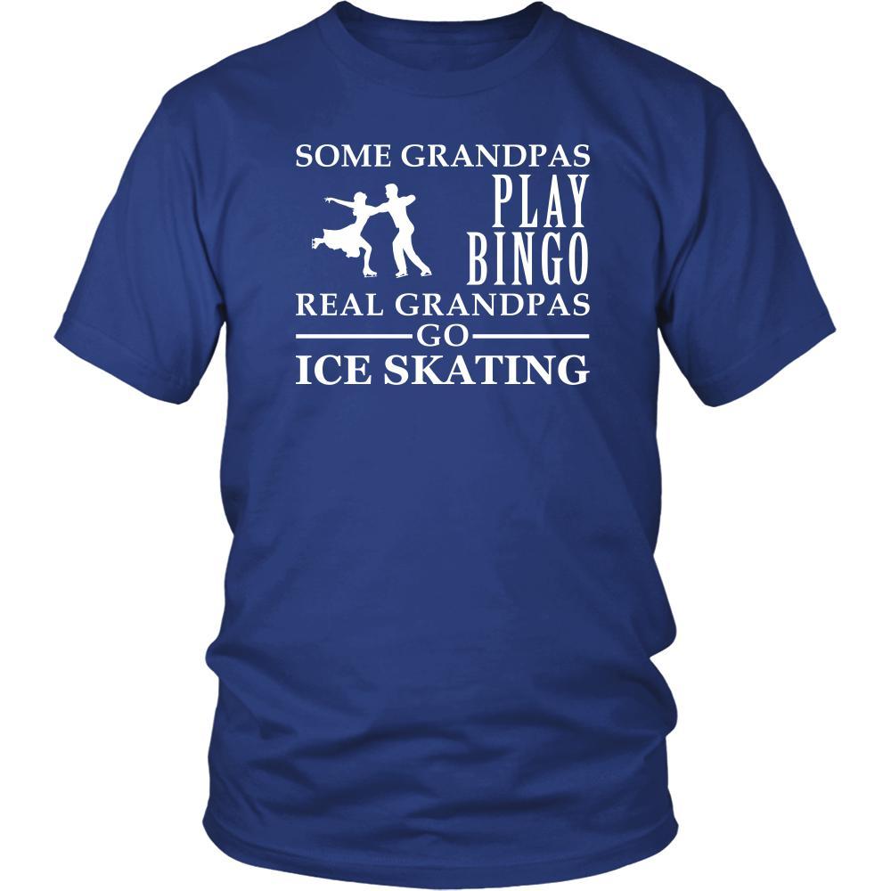 Ice Skating Shirt Some Grandpas play bingo, real Grandpas go Ice Skating Family Hobby-T-shirt-Teelime | shirts-hoodies-mugs