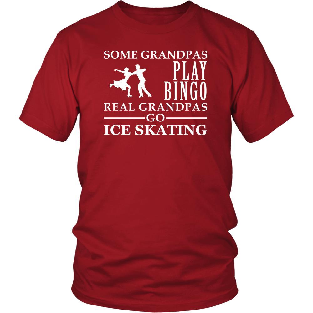 Ice Skating Shirt Some Grandpas play bingo, real Grandpas go Ice Skating Family Hobby-T-shirt-Teelime | shirts-hoodies-mugs