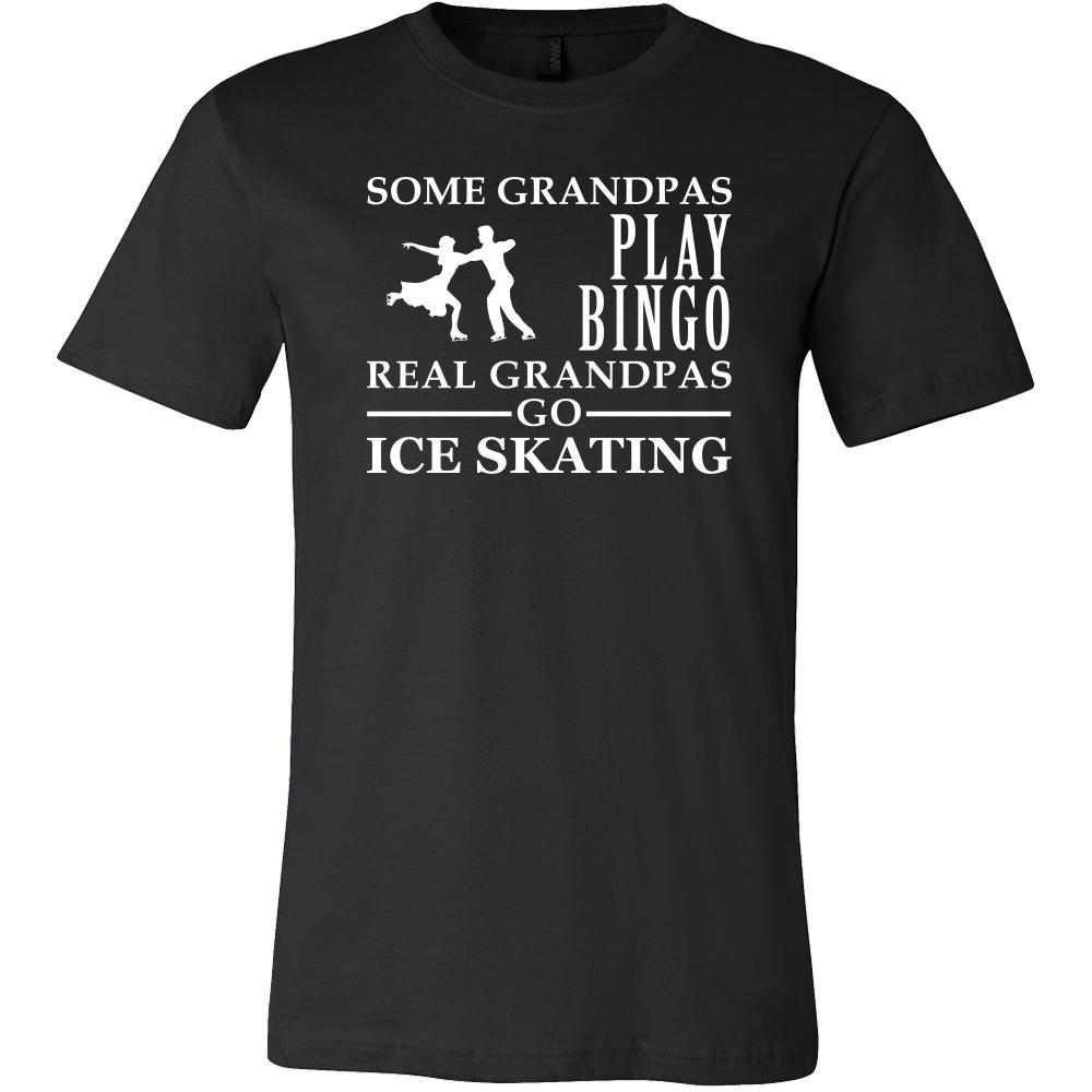 Ice Skating Shirt Some Grandpas play bingo, real Grandpas go Ice Skating Family Hobby-T-shirt-Teelime | shirts-hoodies-mugs