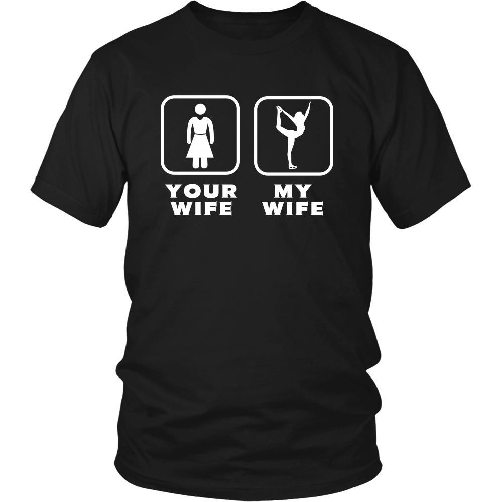 Ice Skating - Your wife My wife - Father's Day Sport Shirt-T-shirt-Teelime | shirts-hoodies-mugs