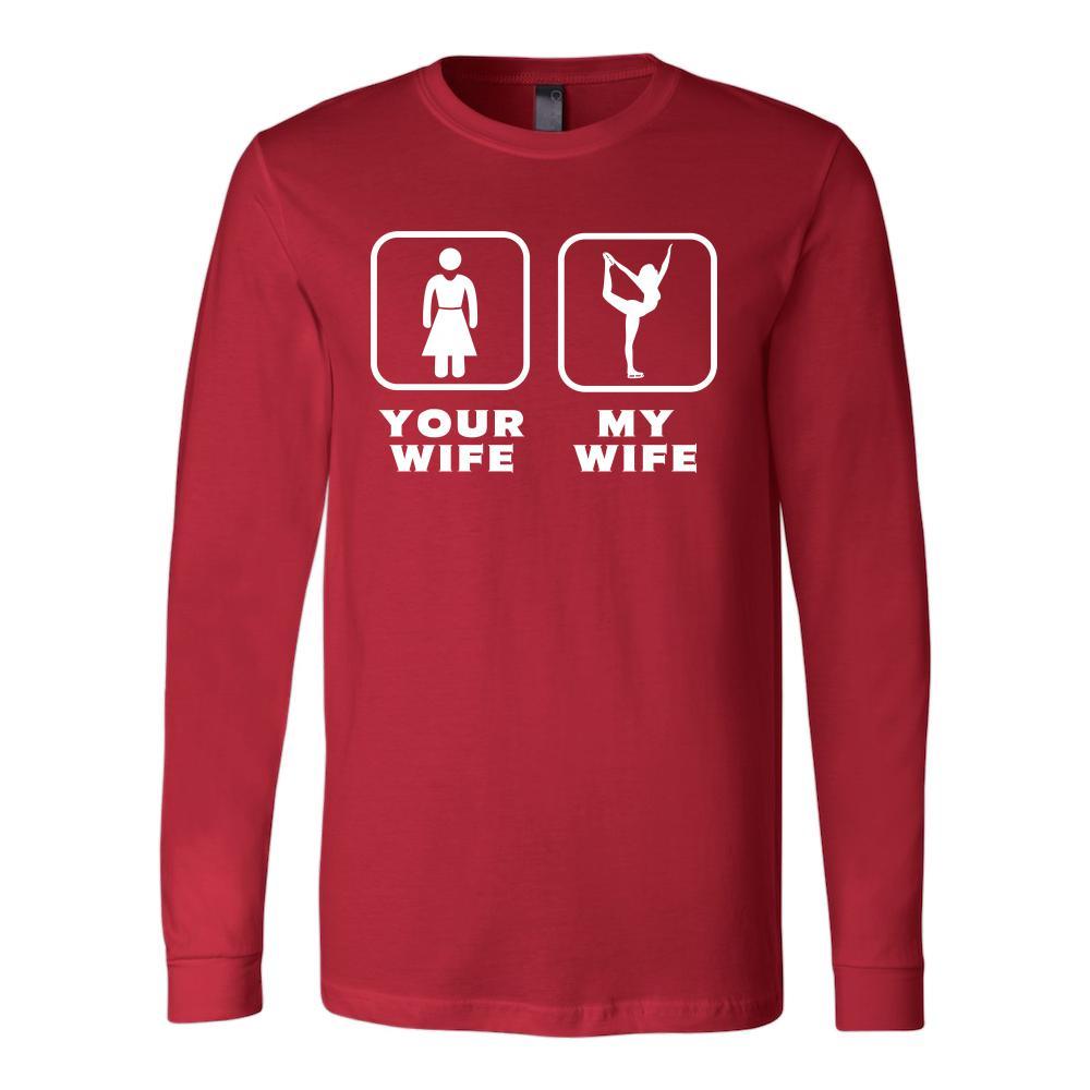Ice Skating - Your wife My wife - Father's Day Sport Shirt-T-shirt-Teelime | shirts-hoodies-mugs