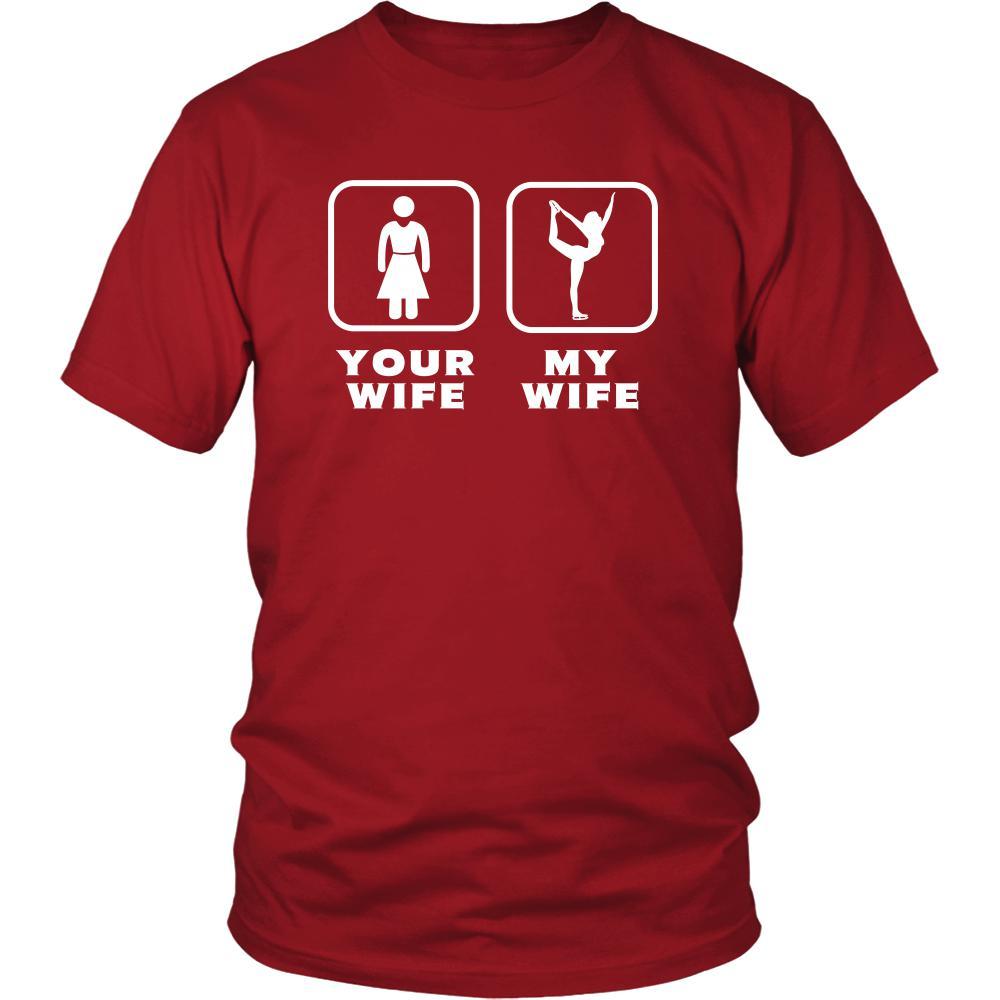 Iceskating - Your wife My wife - Father's Day Sport Shirt-T-shirt-Teelime | shirts-hoodies-mugs
