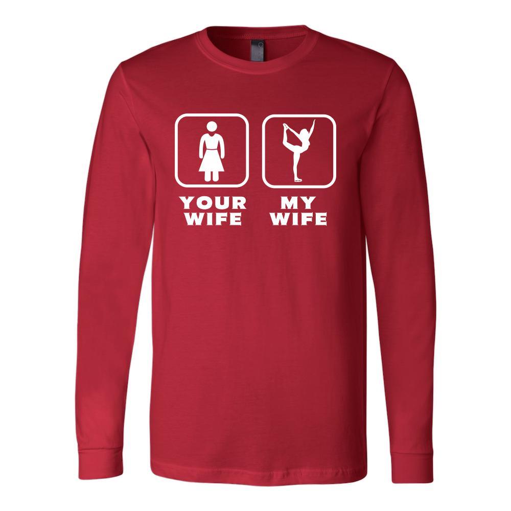 Iceskating - Your wife My wife - Father's Day Sport Shirt-T-shirt-Teelime | shirts-hoodies-mugs