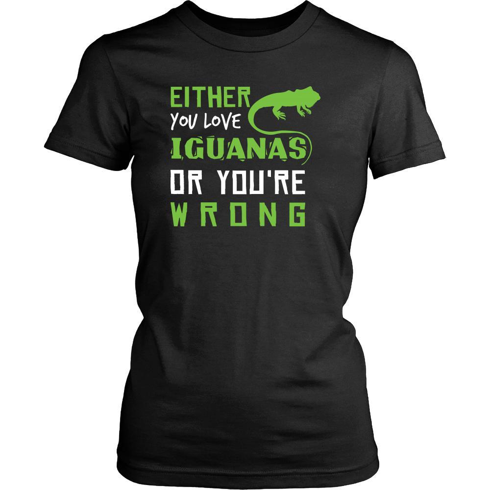 Iguanas Shirt - Love or Wrong - Animal Lover Gift-T-shirt-Teelime | shirts-hoodies-mugs