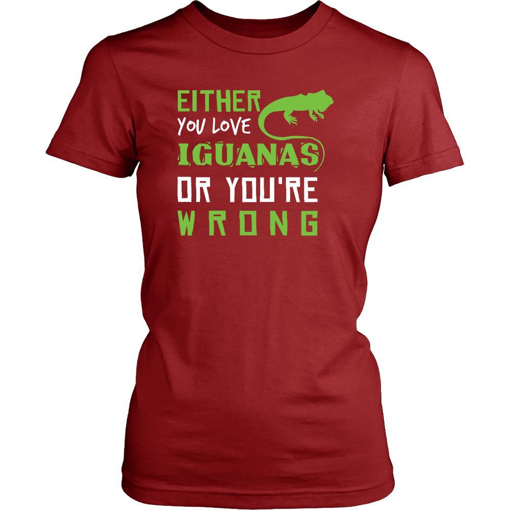 Iguanas Shirt - Love or Wrong - Animal Lover Gift-T-shirt-Teelime | shirts-hoodies-mugs