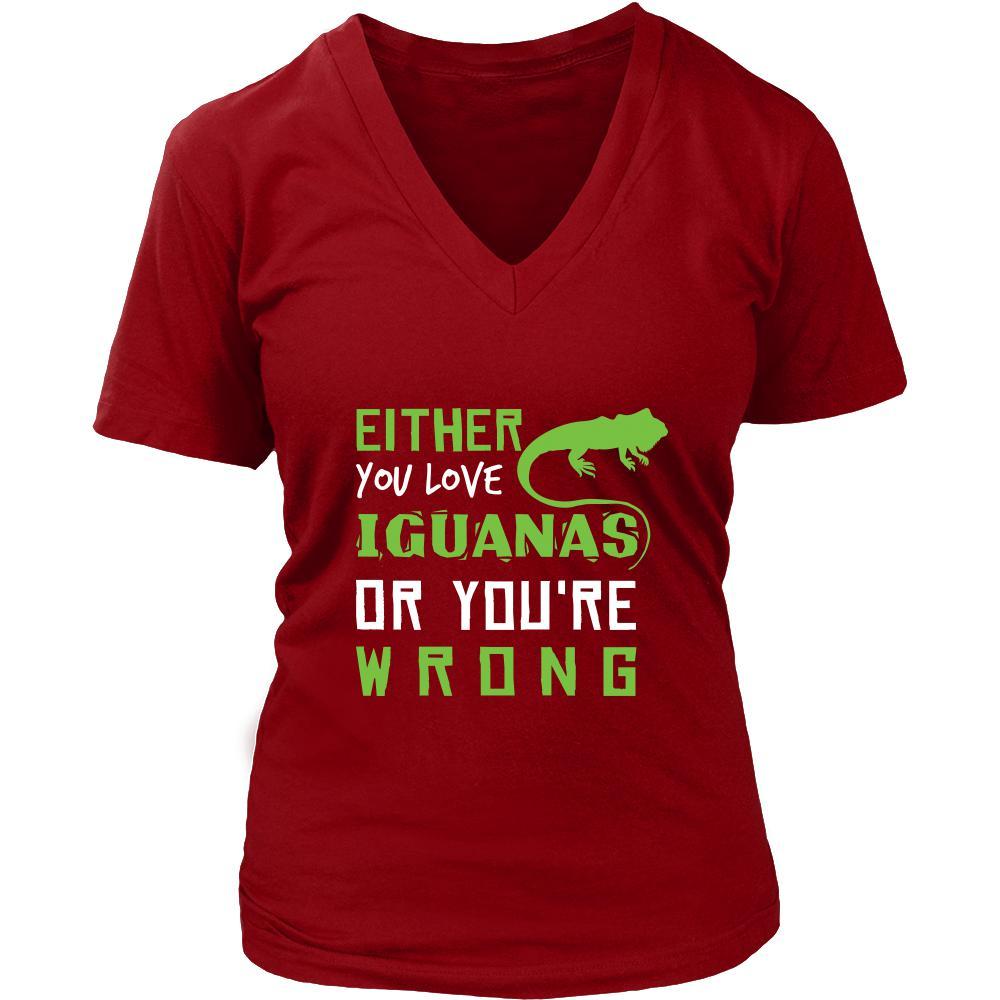 Iguanas Shirt - Love or Wrong - Animal Lover Gift-T-shirt-Teelime | shirts-hoodies-mugs