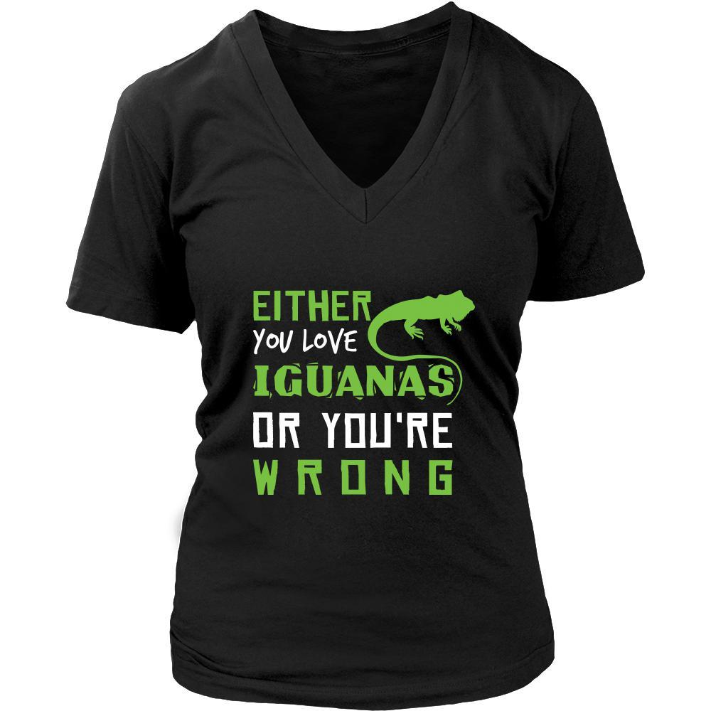 Iguanas Shirt - Love or Wrong - Animal Lover Gift-T-shirt-Teelime | shirts-hoodies-mugs