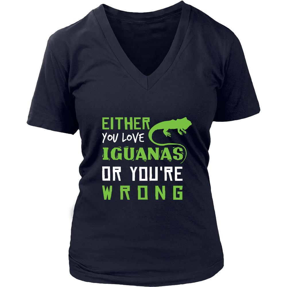 Iguanas Shirt - Love or Wrong - Animal Lover Gift-T-shirt-Teelime | shirts-hoodies-mugs