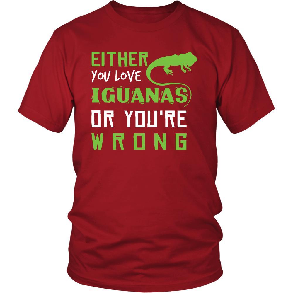 Iguanas Shirt - Love or Wrong - Animal Lover Gift-T-shirt-Teelime | shirts-hoodies-mugs