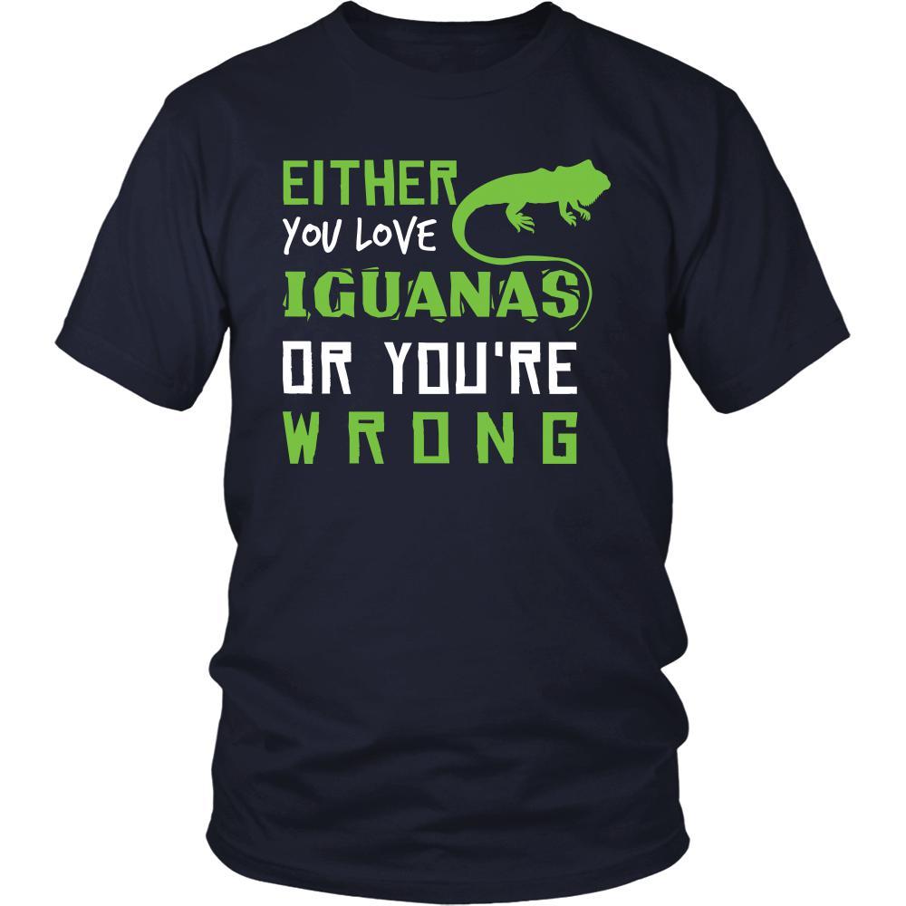Iguanas Shirt - Love or Wrong - Animal Lover Gift-T-shirt-Teelime | shirts-hoodies-mugs