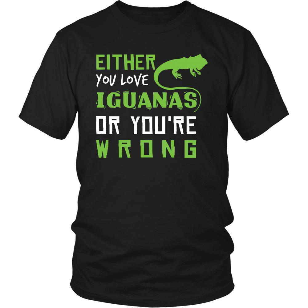 Iguanas Shirt - Love or Wrong - Animal Lover Gift-T-shirt-Teelime | shirts-hoodies-mugs