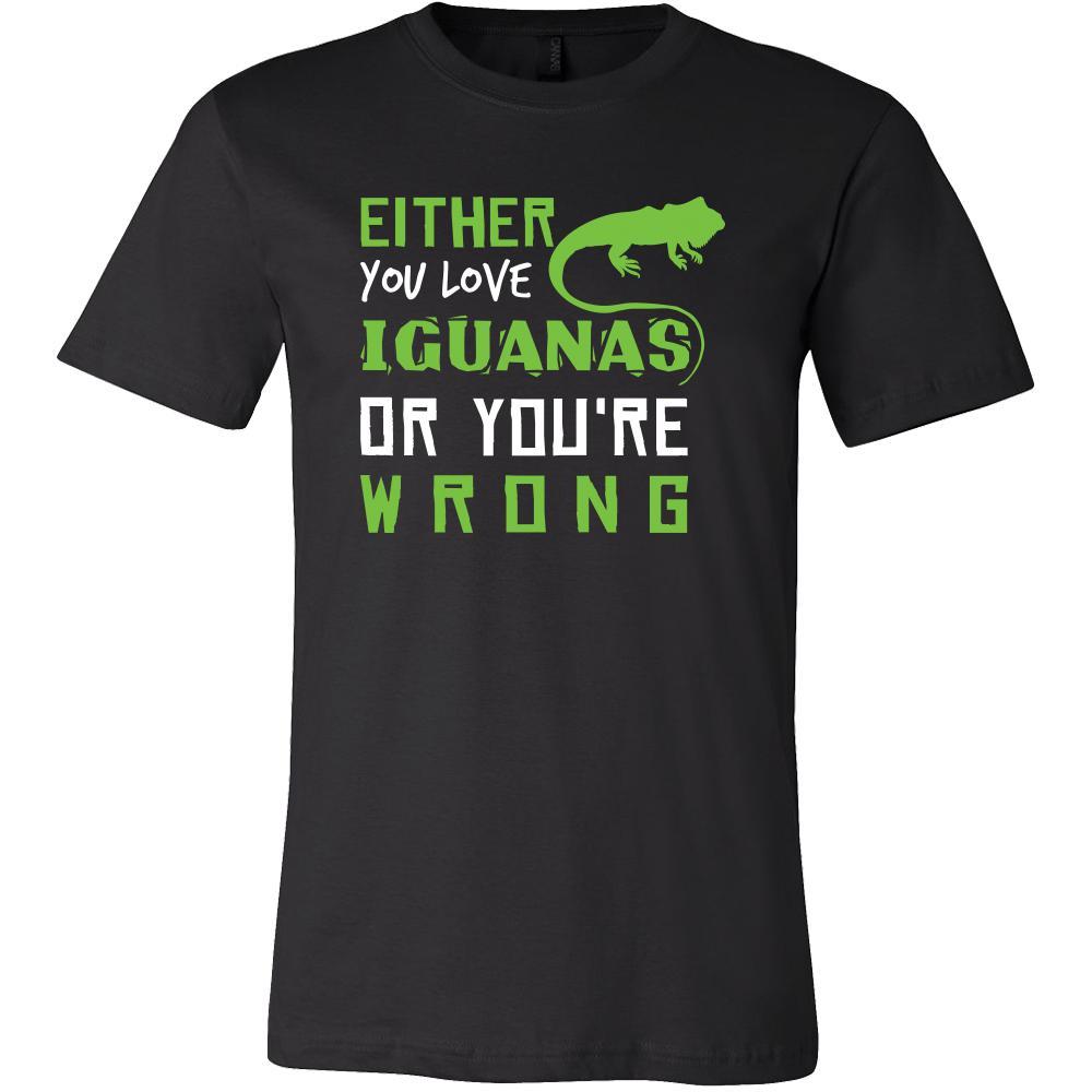 Iguanas Shirt - Love or Wrong - Animal Lover Gift-T-shirt-Teelime | shirts-hoodies-mugs