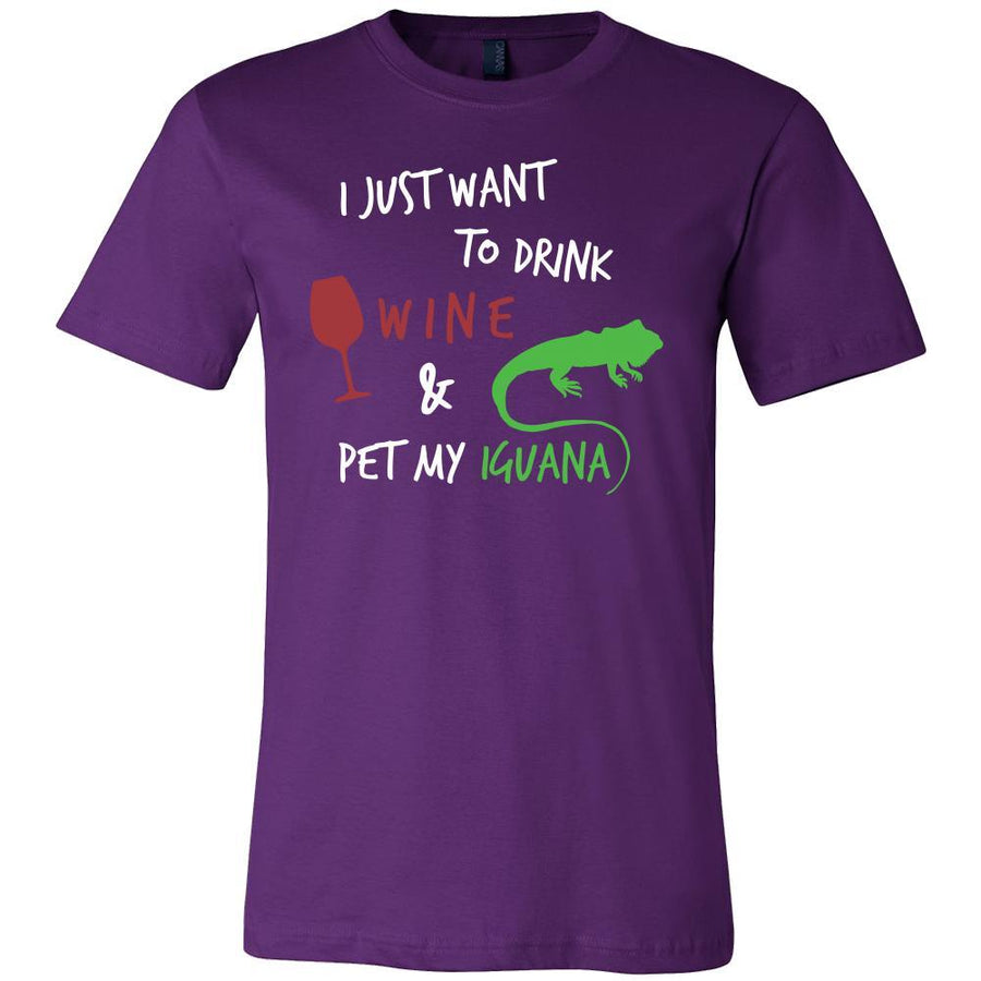 Iguanas Shirt - Wine and Iguana - Animal Lover Gift-T-shirt-Teelime | shirts-hoodies-mugs