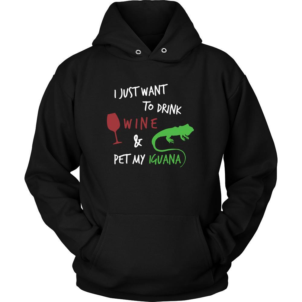 Iguanas Shirt - Wine and Iguana - Animal Lover Gift-T-shirt-Teelime | shirts-hoodies-mugs