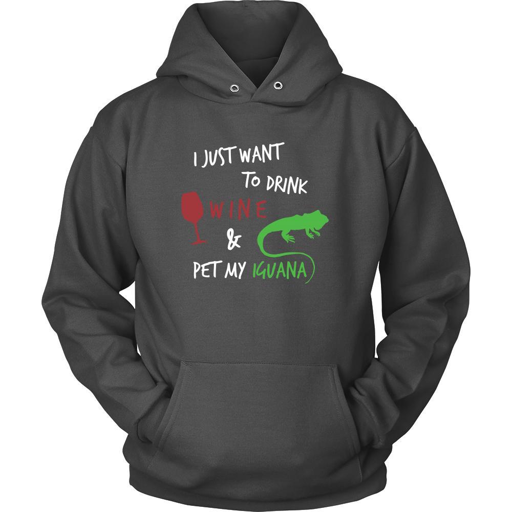 Iguanas Shirt - Wine and Iguana - Animal Lover Gift-T-shirt-Teelime | shirts-hoodies-mugs