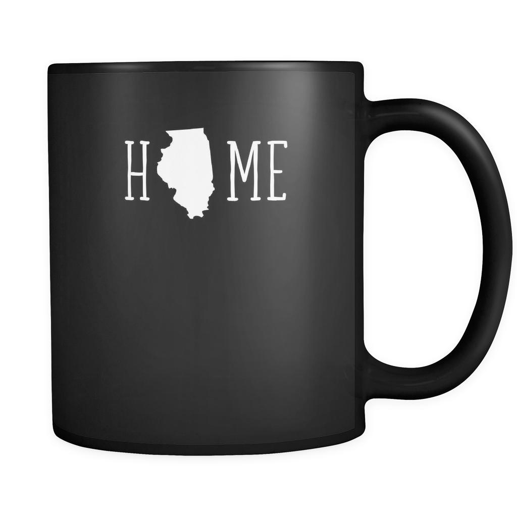 Illinois Home Illinois 11oz Black Mug-Drinkware-Teelime | shirts-hoodies-mugs