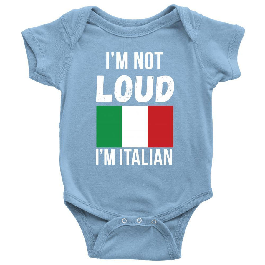 I'm not Loud I'm Italian Kids Shirts-T-shirt-Teelime | shirts-hoodies-mugs