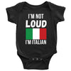 I'm not Loud I'm Italian Kids Shirts-T-shirt-Teelime | shirts-hoodies-mugs