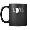 Indiana Love Indiana 11oz Black Mug-Drinkware-Teelime | shirts-hoodies-mugs