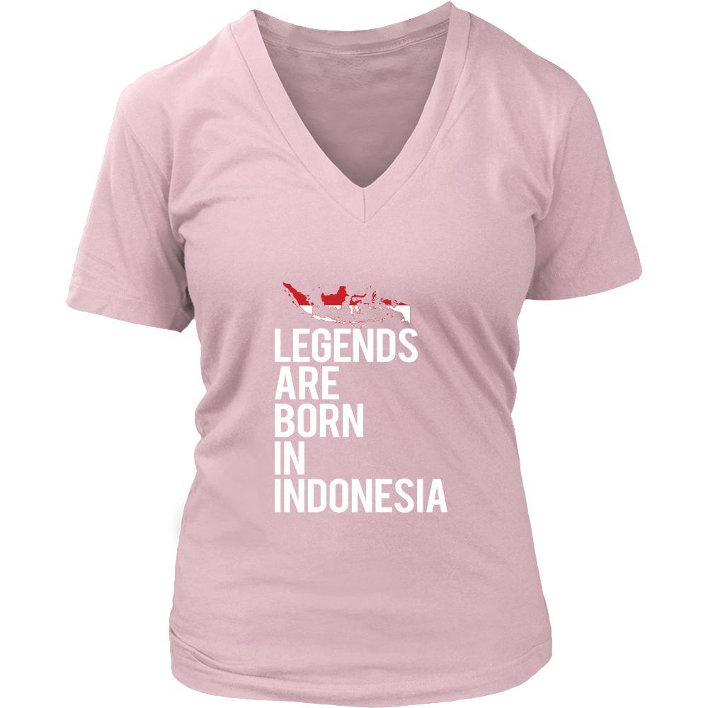Indonesia Shirt - Legends are born in Indonesia - National Heritage Gift-T-shirt-Teelime | shirts-hoodies-mugs