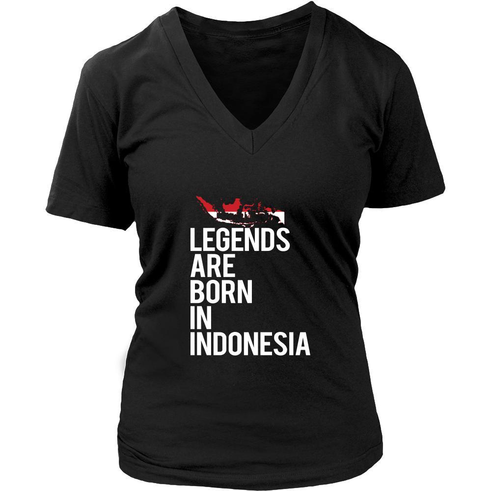 Indonesia Shirt - Legends are born in Indonesia - National Heritage Gift-T-shirt-Teelime | shirts-hoodies-mugs