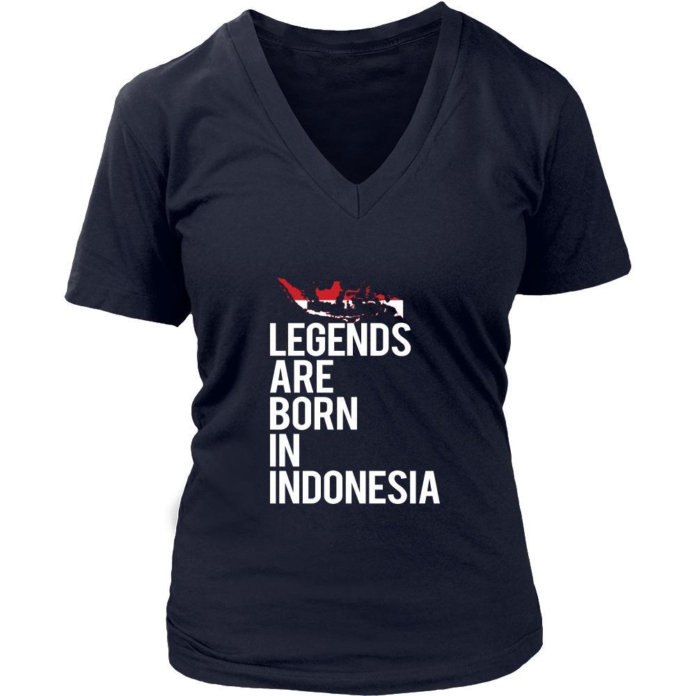 Indonesia Shirt - Legends are born in Indonesia - National Heritage Gift-T-shirt-Teelime | shirts-hoodies-mugs