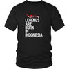 Indonesia Shirt - Legends are born in Indonesia - National Heritage Gift-T-shirt-Teelime | shirts-hoodies-mugs