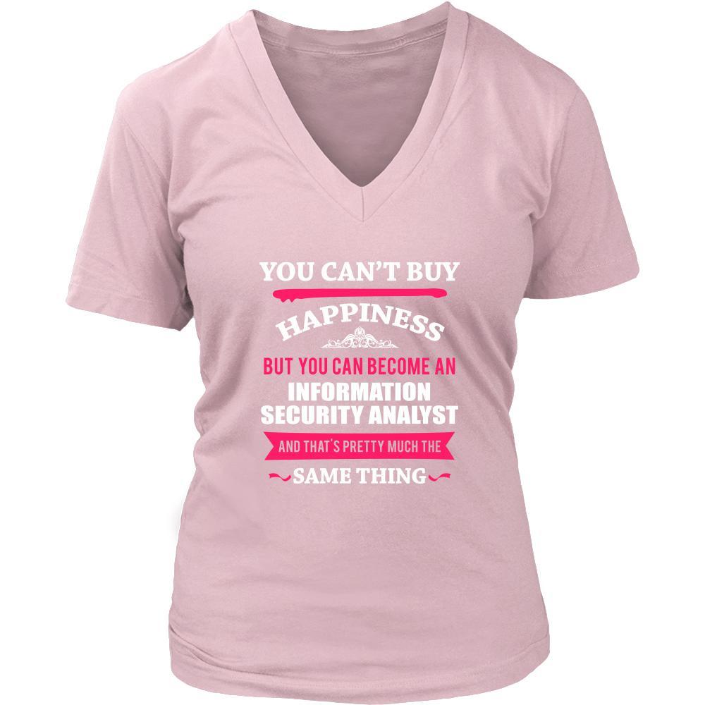 Info Secure Analyst Shirt-You can't buy happiness but you can become a Information Security Analyst and that's pretty much the same thing Profession-T-shirt-Teelime | shirts-hoodies-mugs