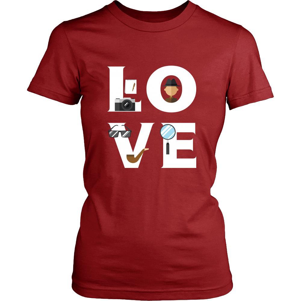 Inspector - LOVE Inspector - Investigate Profession/Job Shirt-T-shirt-Teelime | shirts-hoodies-mugs