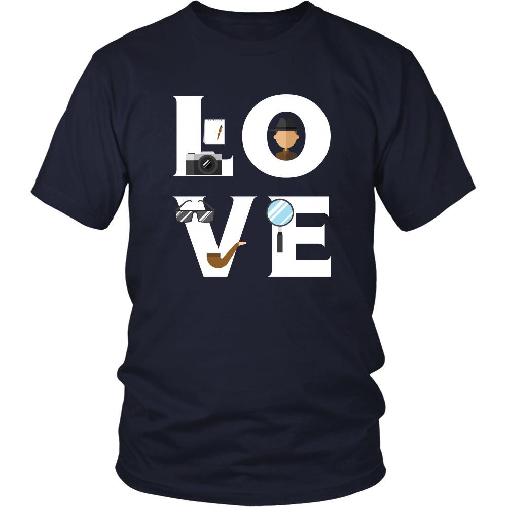 Inspector - LOVE Inspector - Investigate Profession/Job Shirt-T-shirt-Teelime | shirts-hoodies-mugs