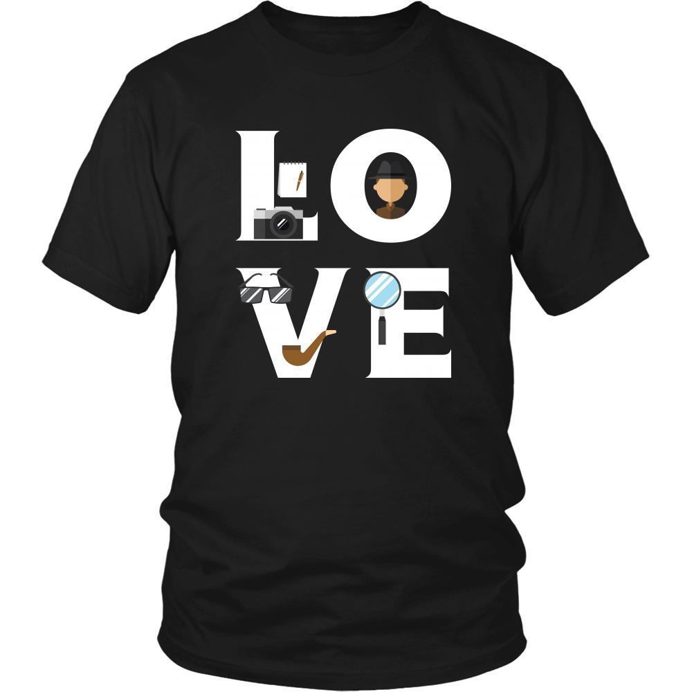 Inspector - LOVE Inspector - Investigate Profession/Job Shirt-T-shirt-Teelime | shirts-hoodies-mugs