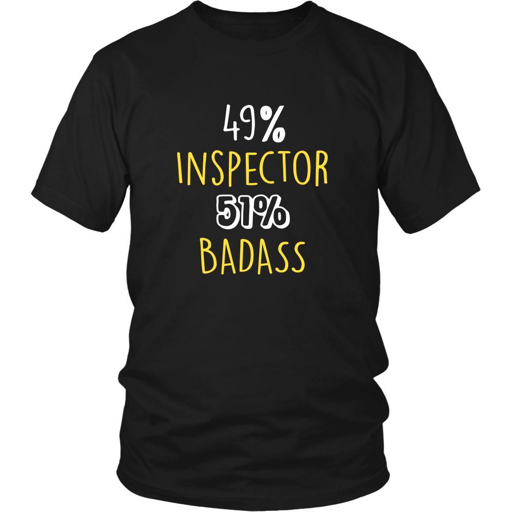 Inspector Shirt - 49% Inspector 51% Badass Profession-T-shirt-Teelime | shirts-hoodies-mugs