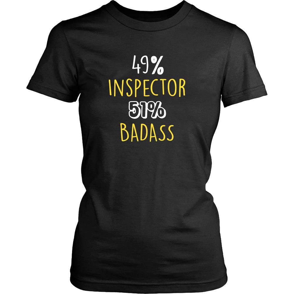 Inspector Shirt - 49% Inspector 51% Badass Profession-T-shirt-Teelime | shirts-hoodies-mugs