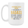 Insurance Sales Agent mug - Badass Insurance Sales Agent-Drinkware-Teelime | shirts-hoodies-mugs