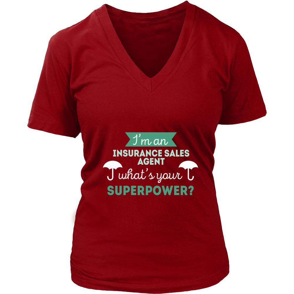 Insurance sales agent Shirt - I'm an Insurance sales agent, what's your superpower? - Profession Gift-T-shirt-Teelime | shirts-hoodies-mugs