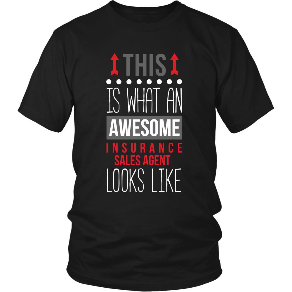 Insurance Sales Agent Shirt - This is what an awesome Insurance Sales Agent looks like - Profession Gift-T-shirt-Teelime | shirts-hoodies-mugs