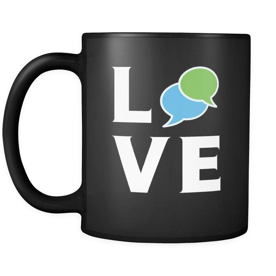 Interpreter / Translator - LOVE Interpreter / Translator - 11oz Black Mug-Drinkware-Teelime | shirts-hoodies-mugs