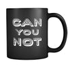 Introverts Can You Not 11oz Black Mug-Drinkware-Teelime | shirts-hoodies-mugs