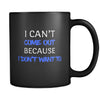 Introverts I Can't Come Out Bacause I Don't Want To 11oz Black Mug-Drinkware-Teelime | shirts-hoodies-mugs