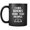 Introverts I Like Books More Than People 11oz Black Mug-Drinkware-Teelime | shirts-hoodies-mugs