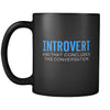 Introverts Introvert And That Concludes This Conversation 11oz Black Mug-Drinkware-Teelime | shirts-hoodies-mugs