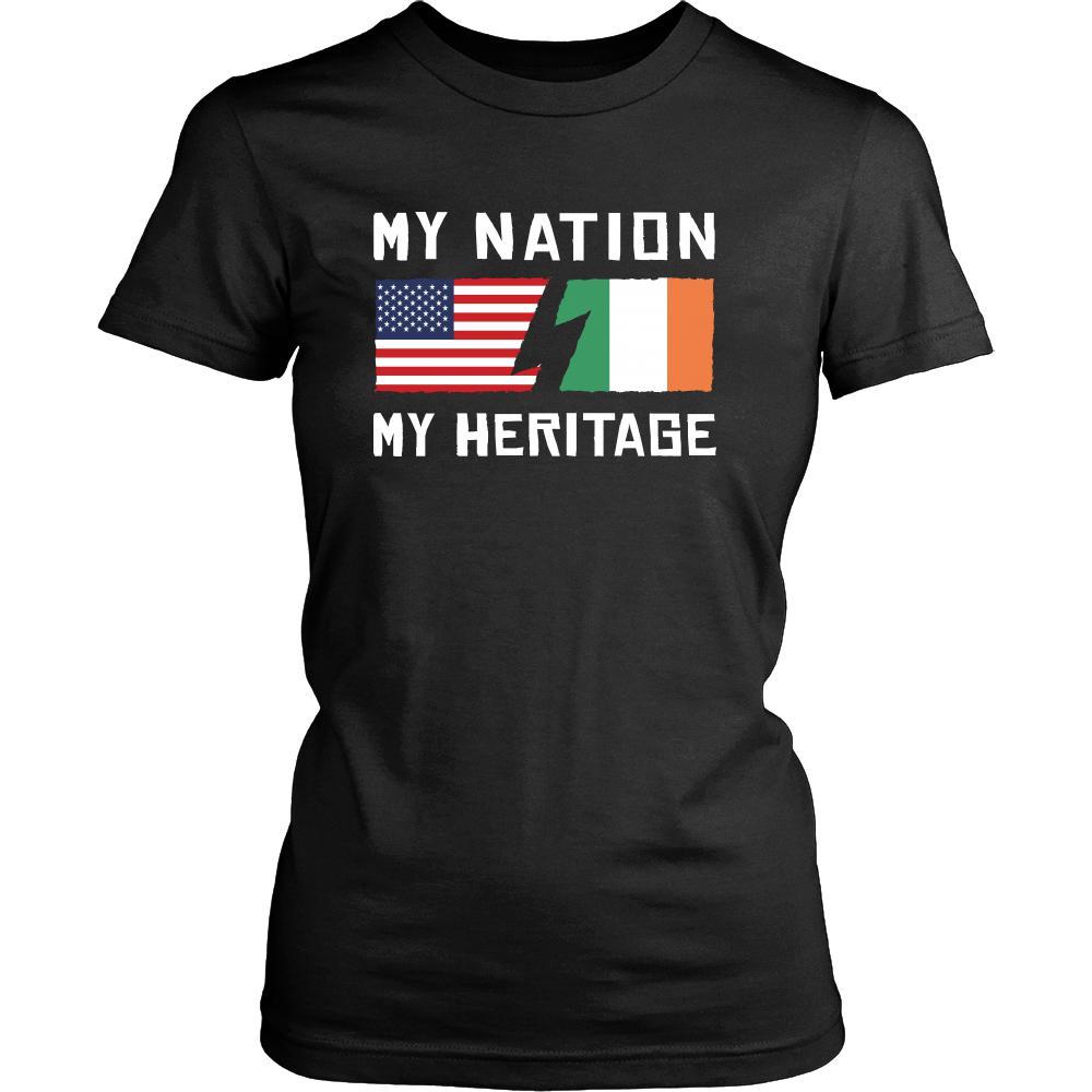 Irish Shirt - My Nation - My Heritage - Native Roots Gift-T-shirt-Teelime | shirts-hoodies-mugs