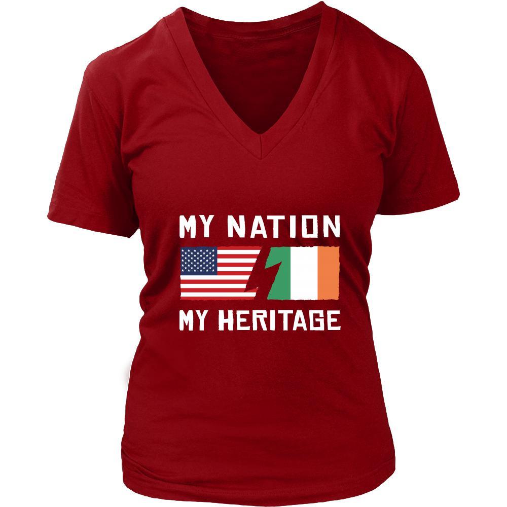 Irish Shirt - My Nation - My Heritage - Native Roots Gift-T-shirt-Teelime | shirts-hoodies-mugs