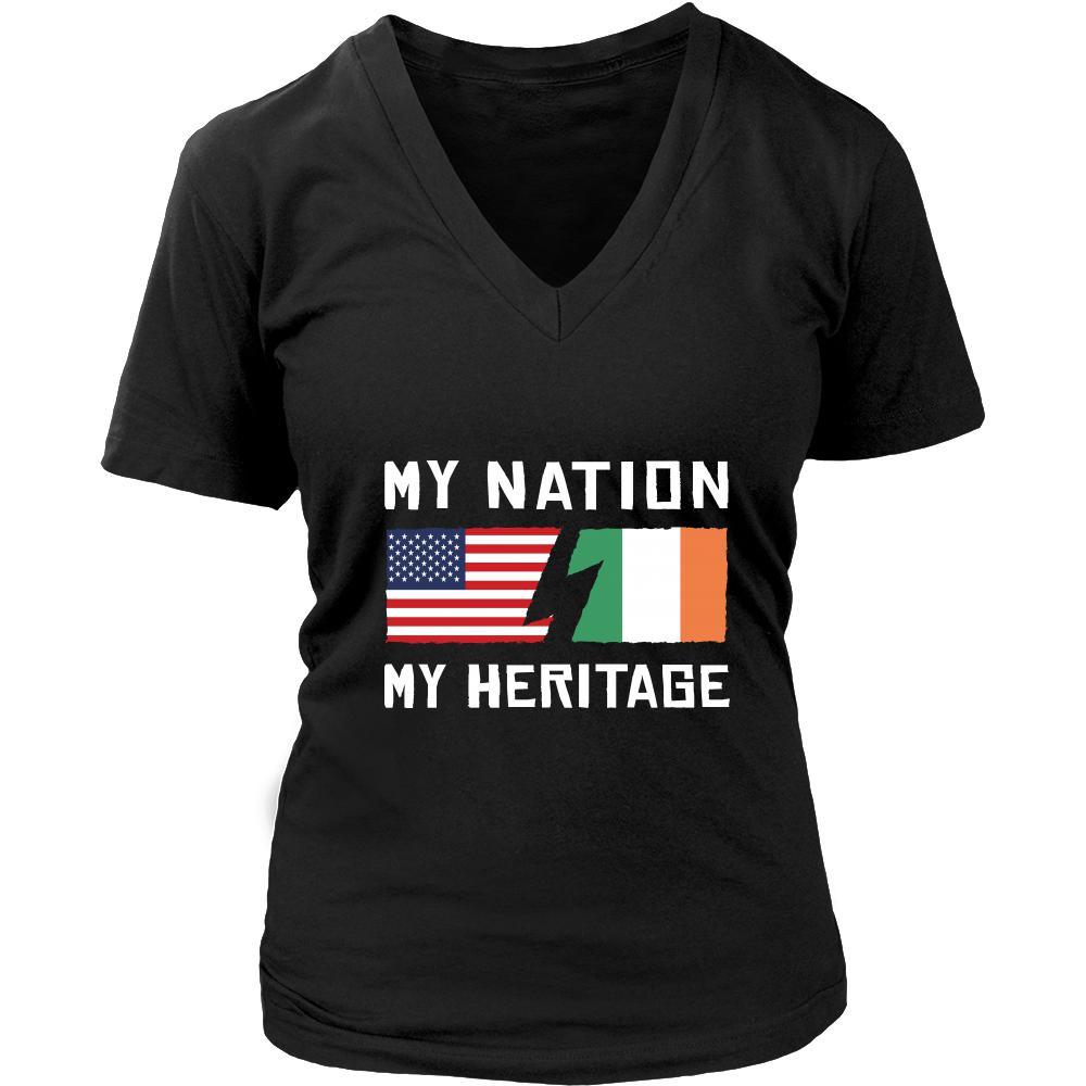 Irish Shirt - My Nation - My Heritage - Native Roots Gift-T-shirt-Teelime | shirts-hoodies-mugs