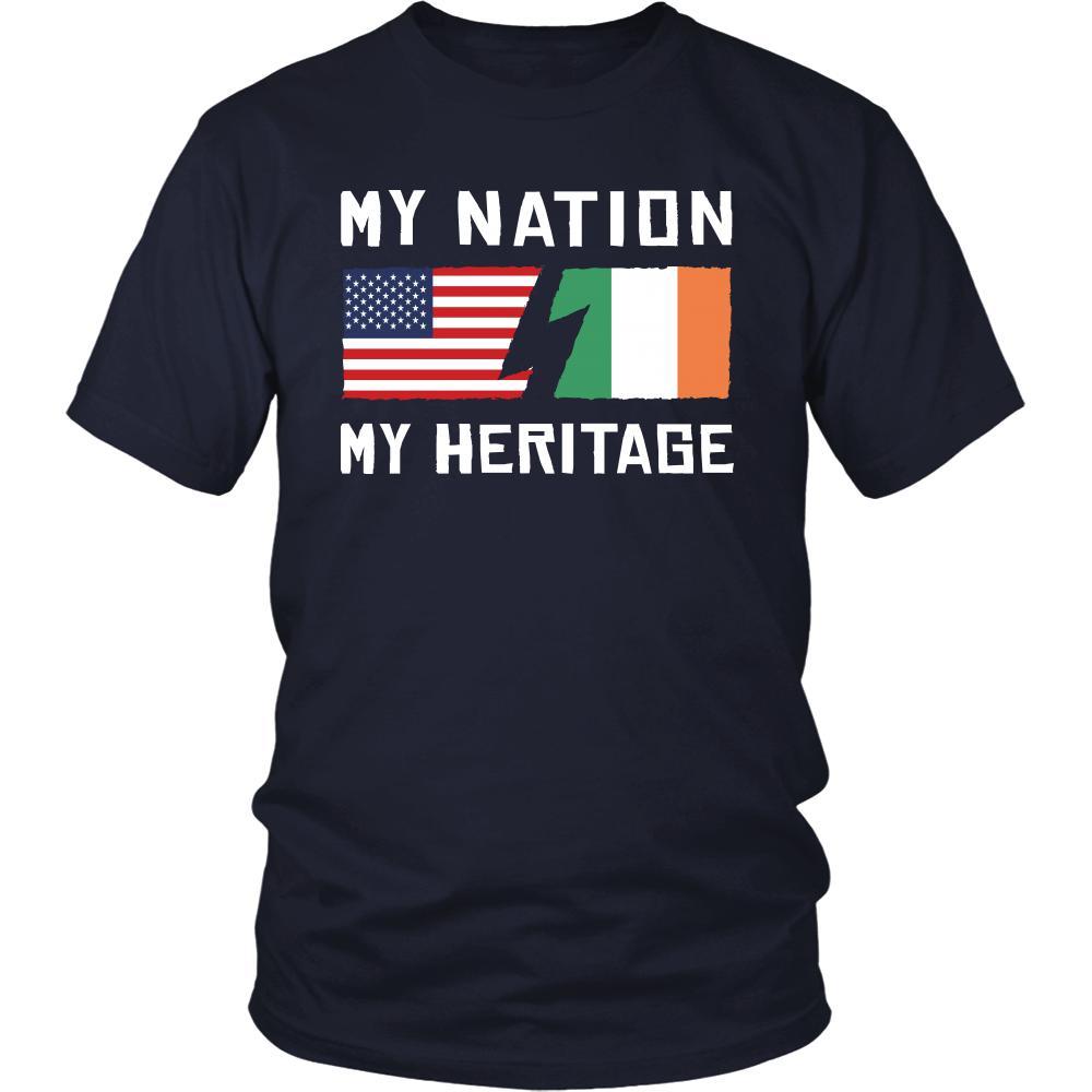 Irish Shirt - My Nation - My Heritage - Native Roots Gift-T-shirt-Teelime | shirts-hoodies-mugs